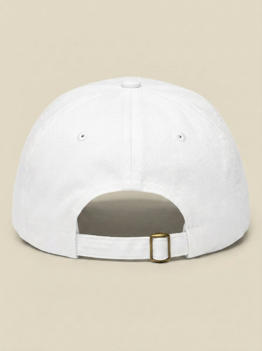 Back of the white 0 FOR 12 hat, showing the adjustable strap.