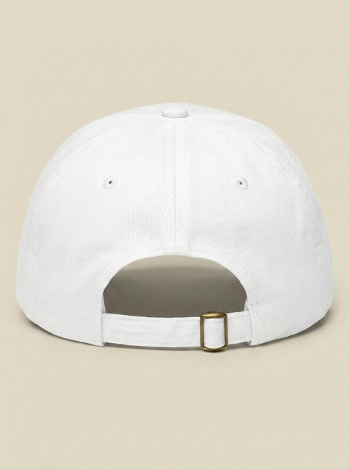 Back of the white 0 FOR 12 hat, showing the adjustable strap.